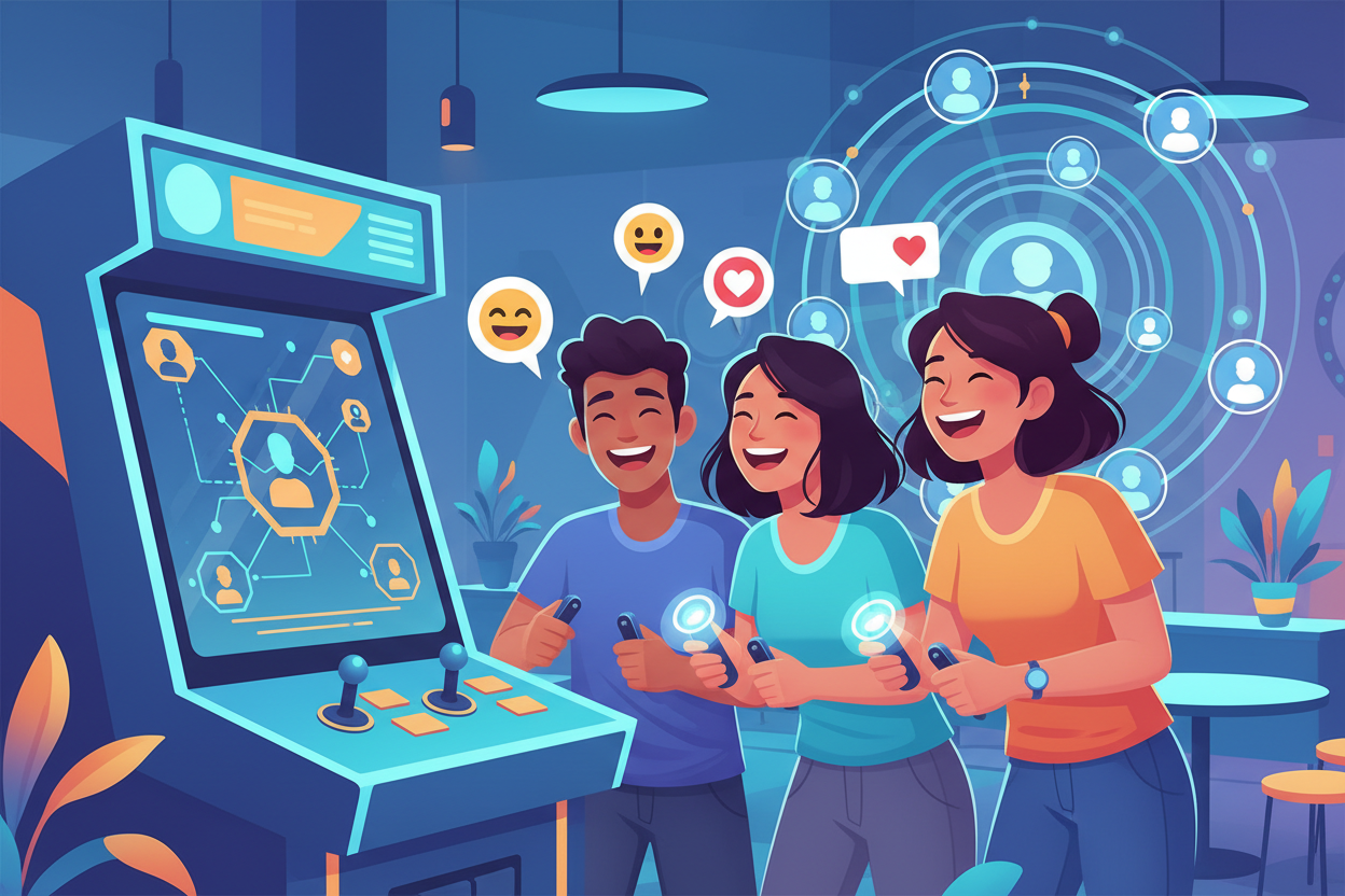 Hoe sociale arcade games vriendschappen versterken
