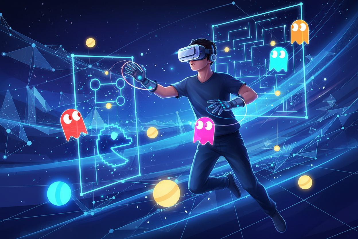 Herbeleef arcade pacman in een meeslepende vr ervaring