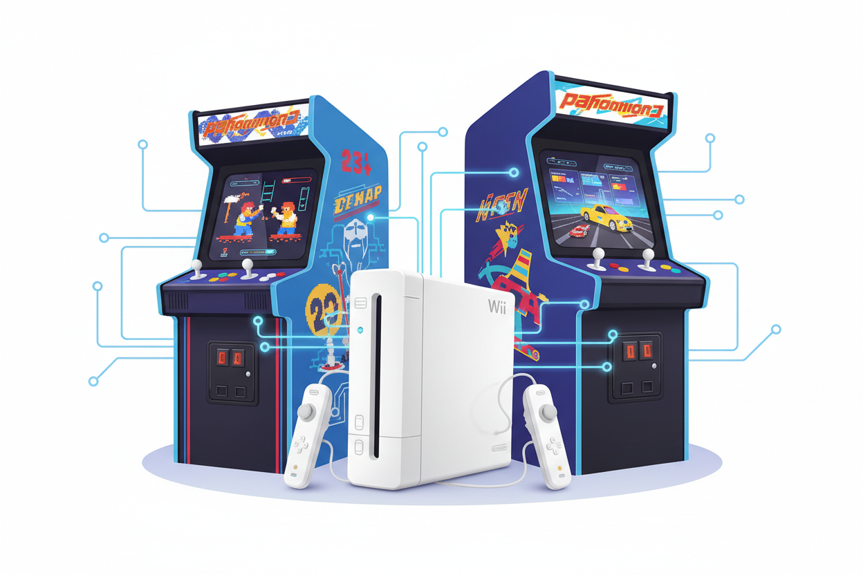 De wii en arcade kasten: een perfecte match