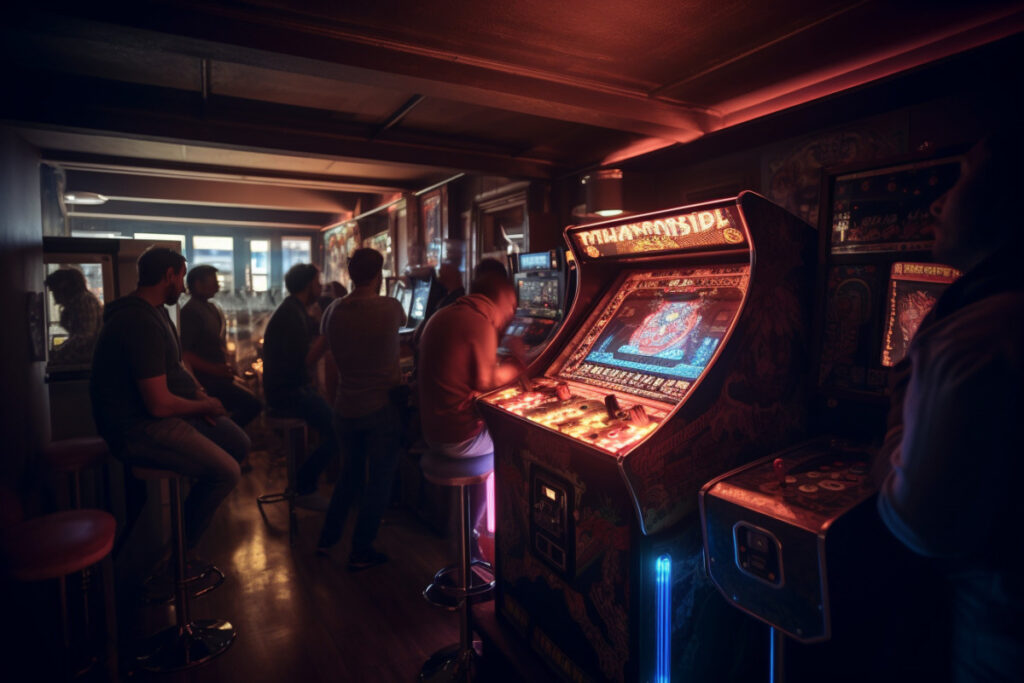 retro arcade hal